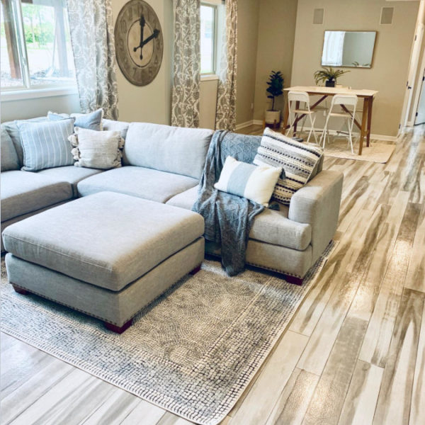 Rustic Wood Concrete Flooring Rochester MN Area Paveman Designs