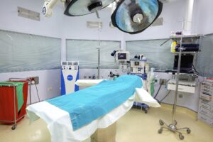 Poly Flake Floor Coating in an Operating Room
